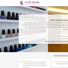 Site internet de l'institut de beauté Les Fées Naturelles à Villeneuve d'Ascq